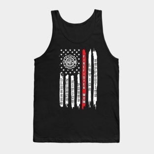 Firefighter Mom Flag Tank Top